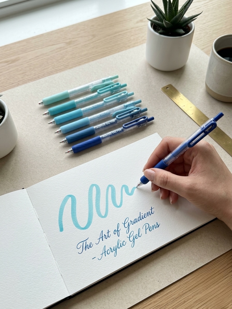 Sea salt acrylic gel pen