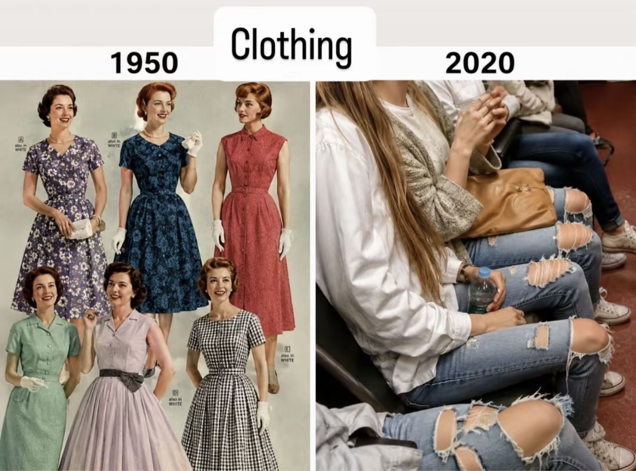Clothes had patterns